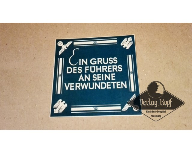 Label sticker Führers Greetings type.1