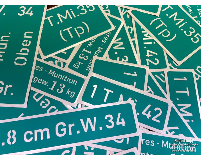 Gr. W. 34 - metal box stencil