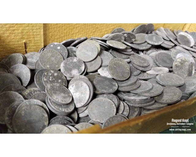 Zinc 1 Reichspfennig set of 10 coins