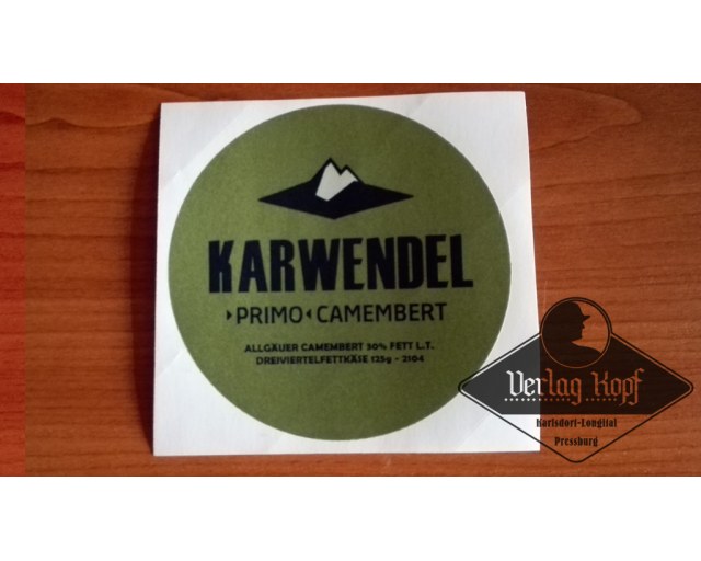 Karwendel Camembert Label Sticker