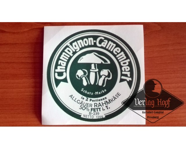 Champignon-Camembert 126g label sticker