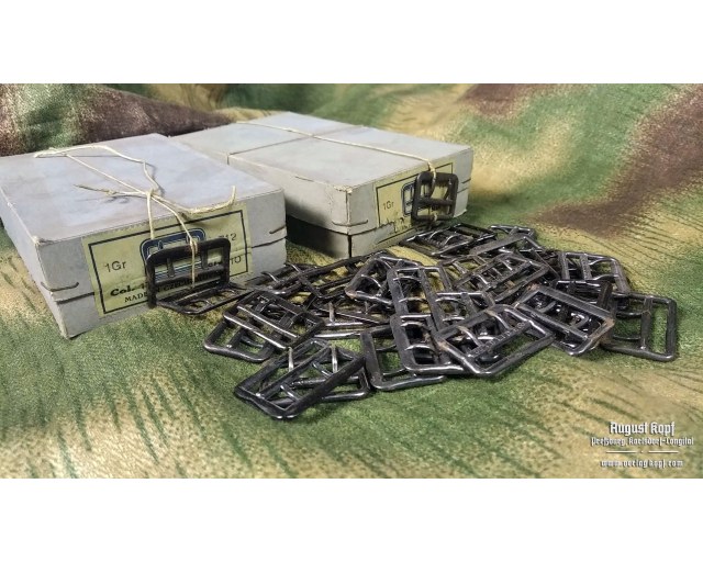 Original two-prong metal buckle set of 20pcs black